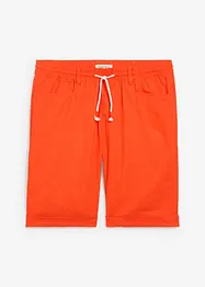 Bermuda à taille élastiquée en lin mélangé, Regular, bonprix