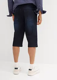 Long bermuda en jean extensible, Regular, bonprix