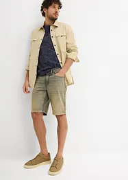Dirty Washed Jeans-Bermuda, Regular Fit, bonprix