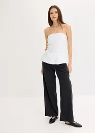 Blouse sans manches à base volumineuse, bonprix