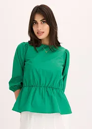 Bluse mit Puffärmeln und Rückenausschnitt, bonprix