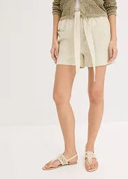 Twill-Shorts mit Bindegürtel, bonprix