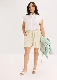 Short en twill avec ceinture à nouer, bonprix