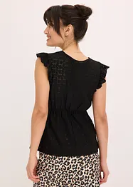 Shirt mit Lochstickerei, bonprix