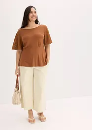 T-shirt à manches en dentelle, bonprix