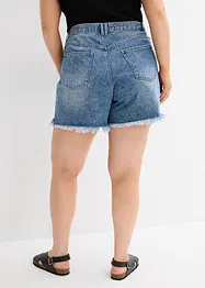 Short en jean taille haute, peu stretch, bonprix