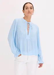 Bluse mit Lochstickerei, bonprix