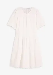 Kleid aus Musselin mit Lochstickerei, bonprix