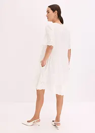 Kleid aus Musselin mit Lochstickerei, bonprix