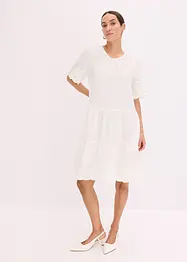 Kleid aus Musselin mit Lochstickerei, bonprix