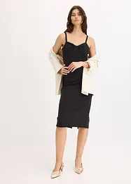 Midikleid mit figurbetonter Passform, bonprix
