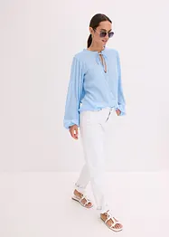 Bluse mit metallisierten Streifen, bonprix