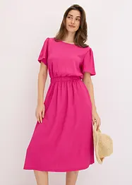 Jerseykleid aus strukturiertem Crêpe, bonprix