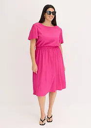 Jerseykleid aus strukturiertem Crêpe, bonprix