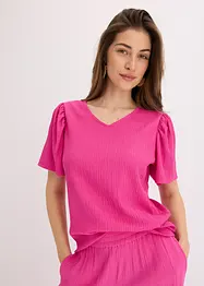 Shirt aus strukturiertem Crêpe, bonprix