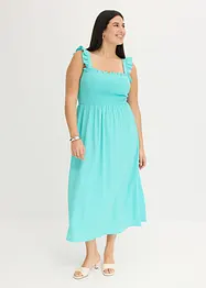 Robe en jersey avec détail smocké, bonprix