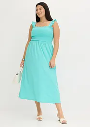 Robe en jersey avec détail smocké, bonprix