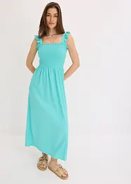 Robe en jersey avec détail smocké, bonprix