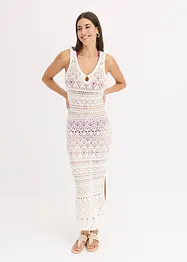 Robe longue aspect crochet, bonprix
