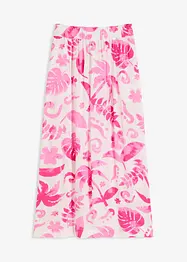 Jupe longue imprimée en viscose texturée, bonprix