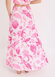 Jupe longue imprimée en viscose texturée, bonprix