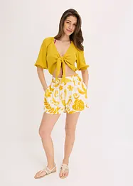 Short imprimé en viscose texturée, bonprix