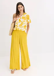 Pantalon taille élastiquée en viscose fluide, bonprix