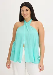 Top à dos nu en viscose texturée, bonprix