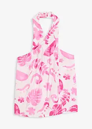 Top à dos nu en viscose texturée, bonprix