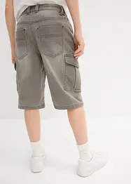 Bermuda jean en molleton, Regular, bonprix