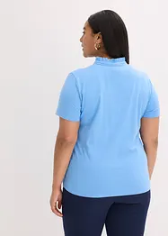 Top en coton à col volanté, bonprix