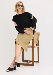 Viskose Shirt mit Spitze, bonprix