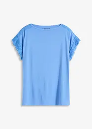 T-shirt en viscose avec dentelle, bonprix
