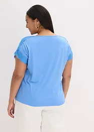 T-shirt en viscose avec dentelle, bonprix