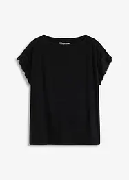 T-shirt en viscose avec dentelle, bonprix