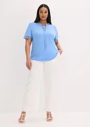 T-shirt tunique avec dentelle, bonprix