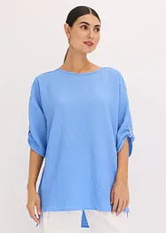 Tunika mit Struktur und Spitzenband, bonprix
