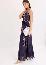 Robe longue en tulle délicat avec bretelles, bonprix