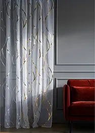 Voilage transparent à imprimé brillant (1 pce), bonprix