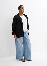 Blazer en viscose mélangée, effet froissé, bonprix