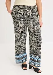 Pantalon palazzo doux en viscose extensible, bonprix