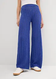Strick-Schlupfhose mit Lochmuster, bonprix