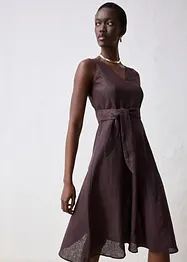 Robe midi 100% lin, bonprix