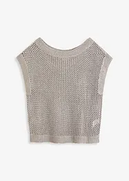 Pull en grosse maille ajourée avec fil brillant, bonprix