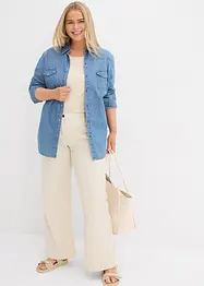 Jean large taille mi-haute élastiquée, bonprix