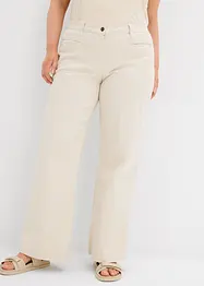 Jean large taille mi-haute élastiquée, bonprix