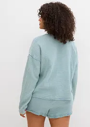 Blouse cache-cœur 100% coton, bonprix