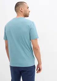 T-Shirt mit V-Ausschnitt (2er Pack) aus reiner Bio-Baumwolle, bonprix