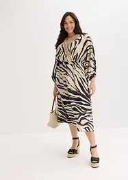 Midikleid  aus fließendem Viskose-Mix, bonprix