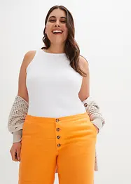 Palazzo-Hose mit Leinen mit extra langem Bein, bonprix